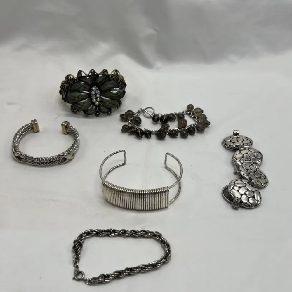 Vintage Costume Jewelry Bracelets Lot Of 6